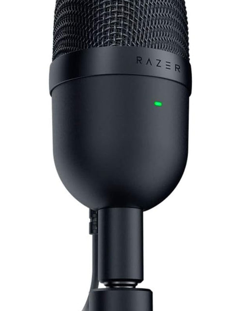 Load image into Gallery viewer, Seiren Mini USB Streaming Microphone: Precise Supercardioid Pickup Pattern - Professional Recording Quality - Ultra-Compact Build - Heavy-Duty Tilting Stand - Shock Resistant - Classic Black
