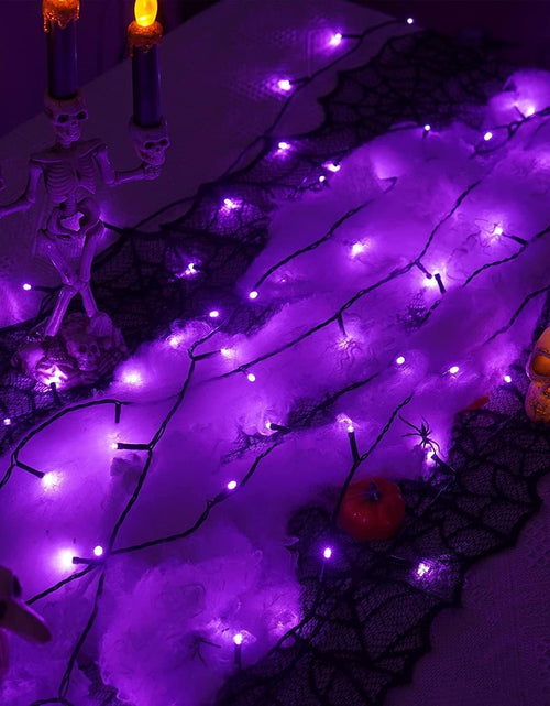 Load image into Gallery viewer, Purple Christmas Lights, 200 LED String Lights Outdoor Waterproof, Christmas Lights Indoor, 8 Modes 66Ft Green Wire Twinkle Lights Plug in for Party Tree
