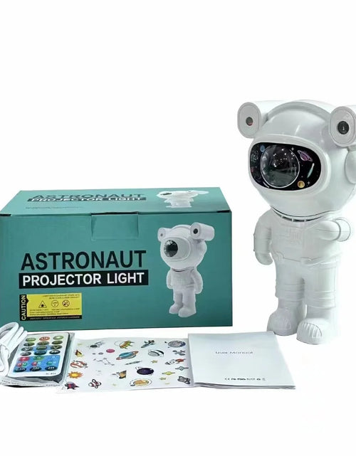 Load image into Gallery viewer, Astronaut Star Projector Kids Night Light, Galaxy Nebula Projector, Adjustable Ceiling Led Projector with Timer Remote Control
