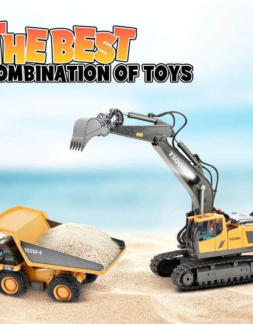 Load image into Gallery viewer, Remote Control Excavator,11 Channel RC Excavator Toys, Rechargeable Construction Vehicle Toys with Lights Sounds,Gifts for Kids 3-12 Years Old
