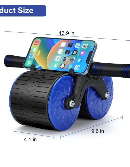 Load image into Gallery viewer, Ab Roller Wheel, Automatic Rebound Abdominal Wheel for Core Strength Training. Abdominal Wheel for Abs Workout Training Muscle Strength at Home Gym - Beginner to Advanced Fitness Equipment
