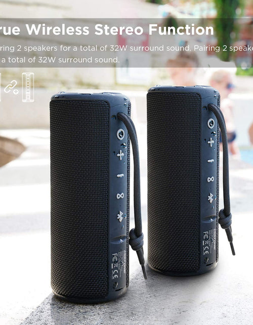 Load image into Gallery viewer, Outdoor Portable Bluetooth Speakers Waterproof Wireless Speaker for Camping (Black)
