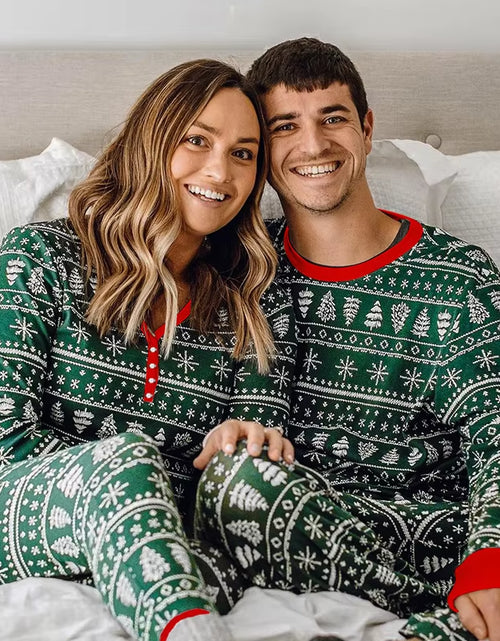 Load image into Gallery viewer, 2023 Christmas Family Matching Pajamas Mother Daughter Father Son Family Look Outfit Baby Girl Rompers Sleepwear Pyjamas
